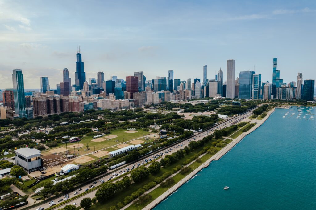 Running routes in Chicago: Grant Park